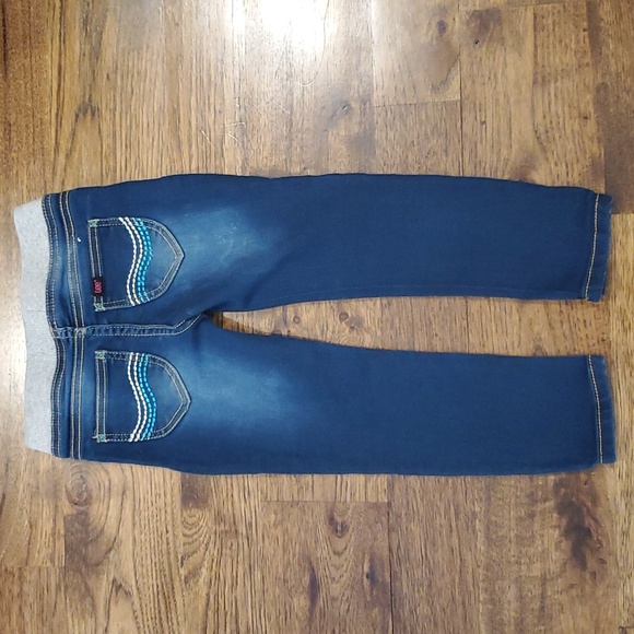 Girls Lee pull on dark wash jeans size 4T - Picture 4 of 5